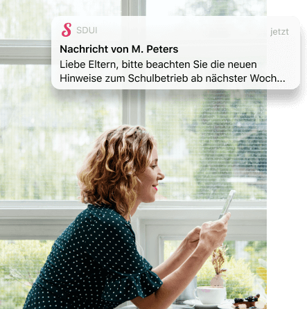 Push-Benachrichtigung der Sdui-App für Schulen und Eltern