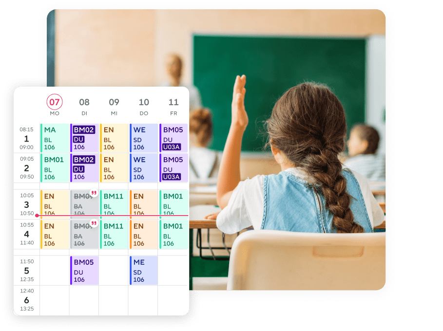 Die App für Grundschulen von Sdui – Stundenplan