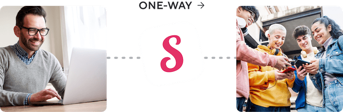 Die App für Schulen von Sdui - one-way kommunikation
