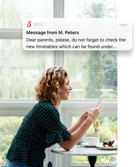 Push-Benachrichtigung der Sdui-App für Schulen und Eltern